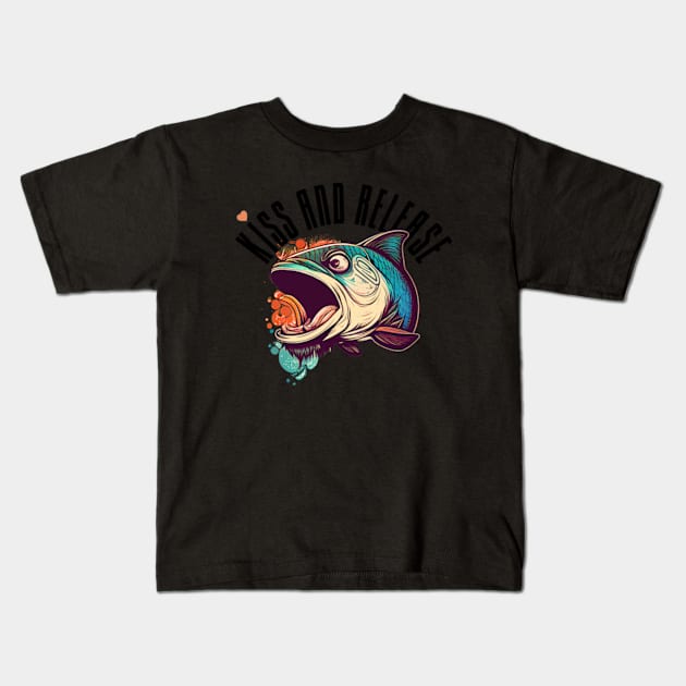 Catch and release Kids T-Shirt by GraphGeek